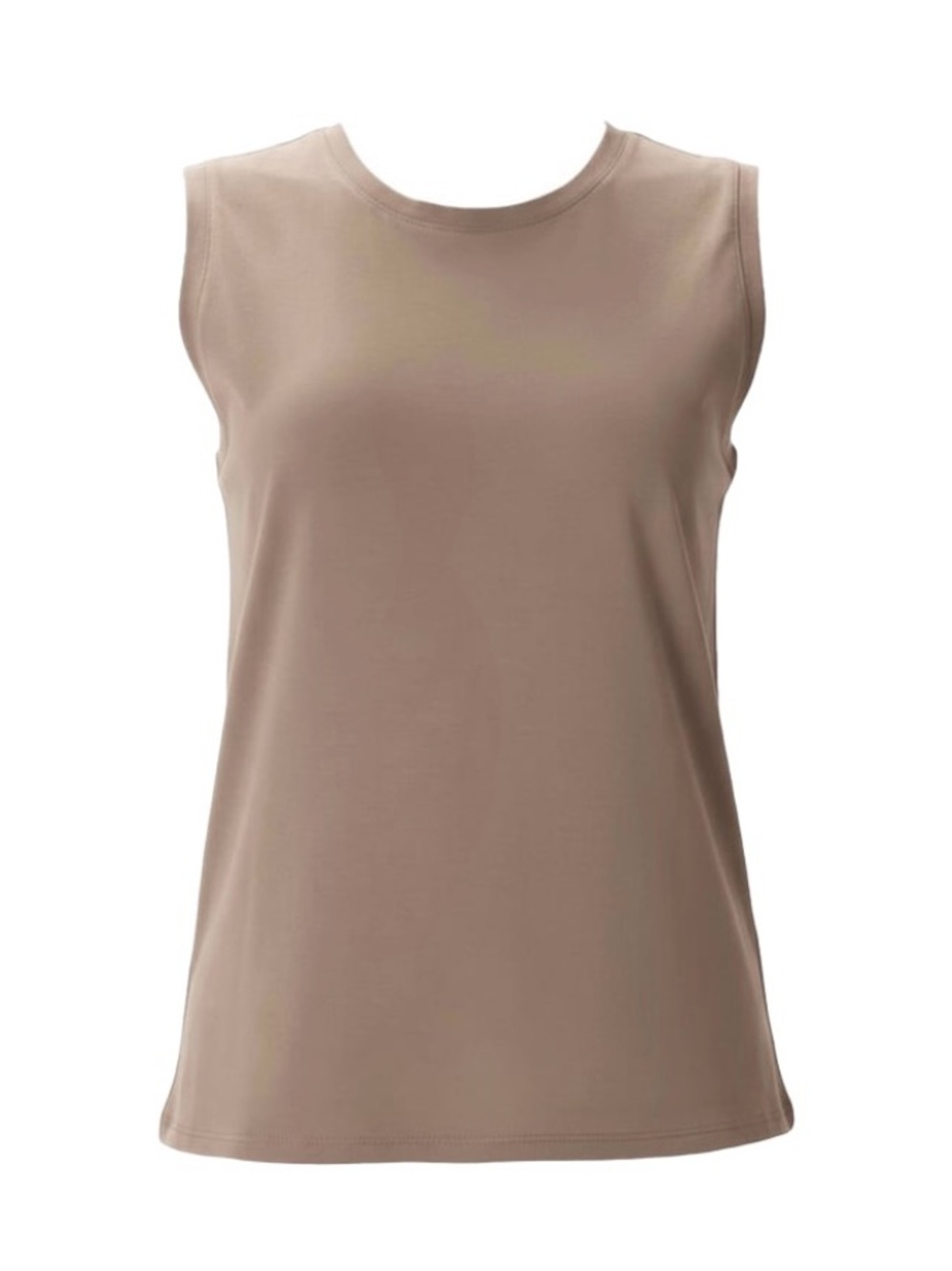 Quince Dark Taupe Cotton Modal Muscle Tank